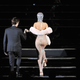 Illustration for article titled I Cant Stop Looking at Rihannas See-Through Crystal Dream Gown